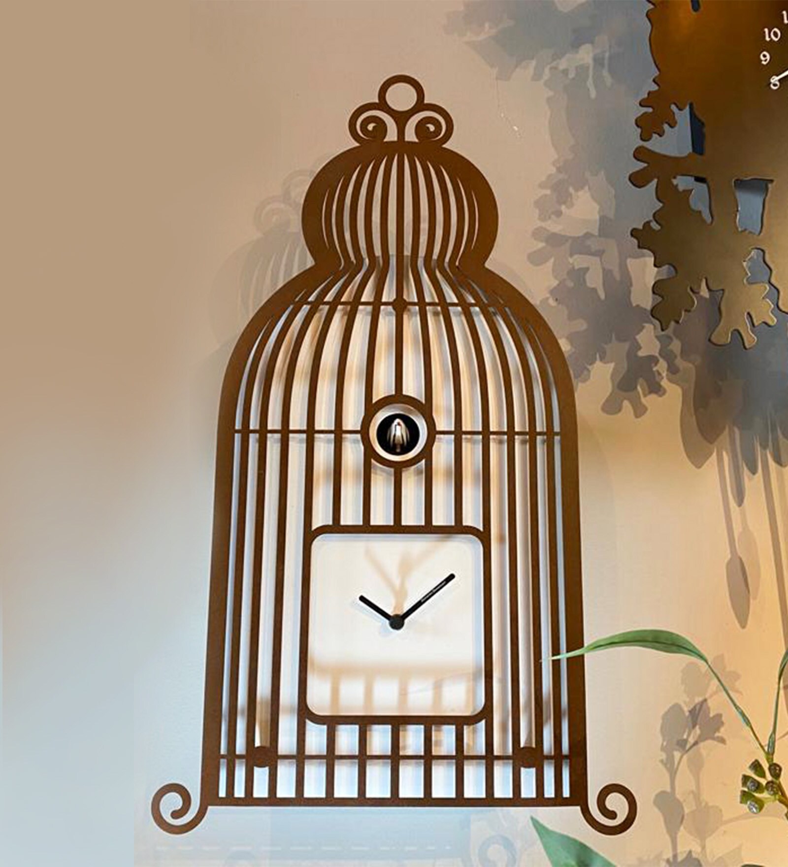 Lollologio White Veneer Novelty Wall Clock