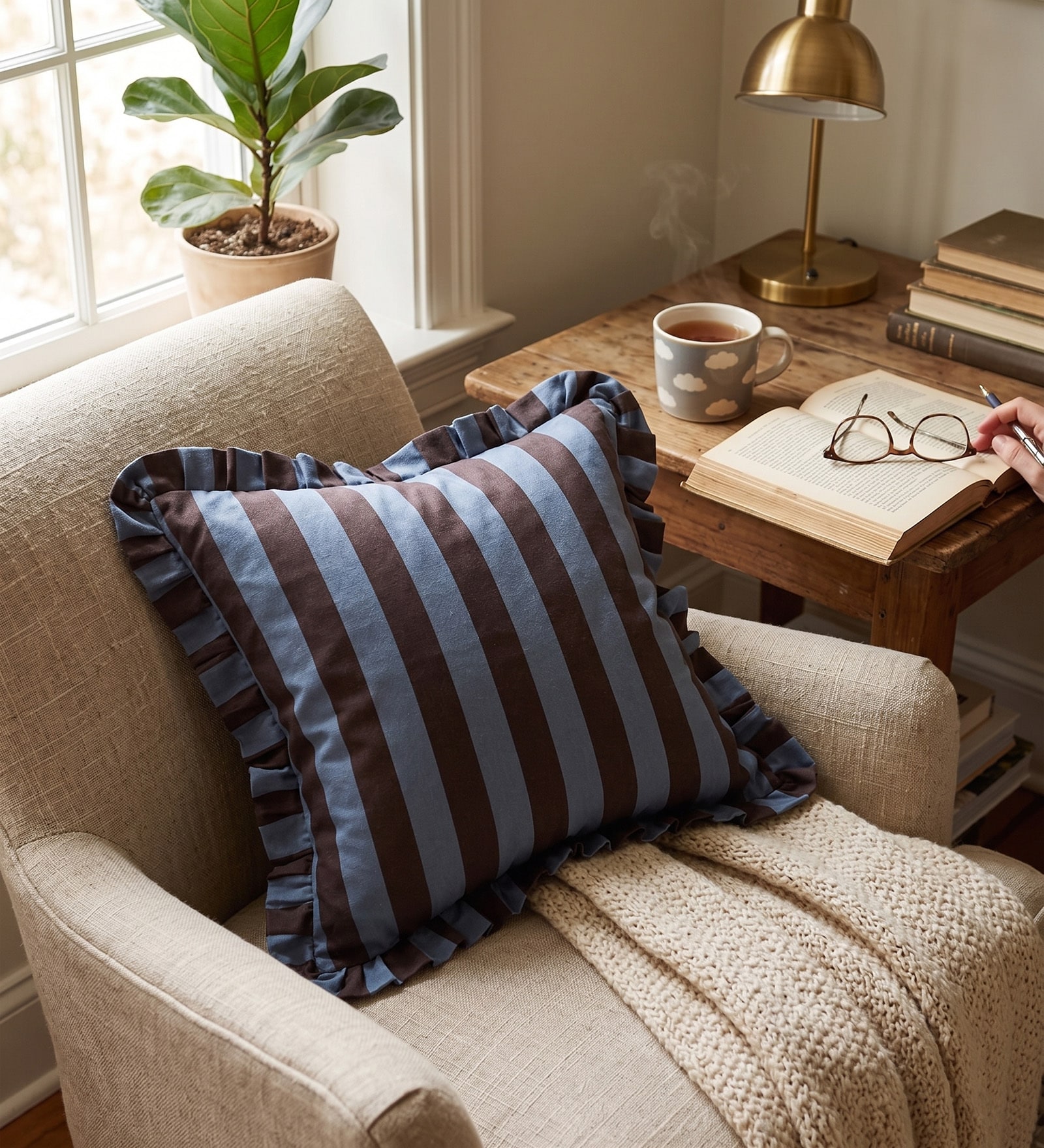 London Stripes Multipurpose Cushion