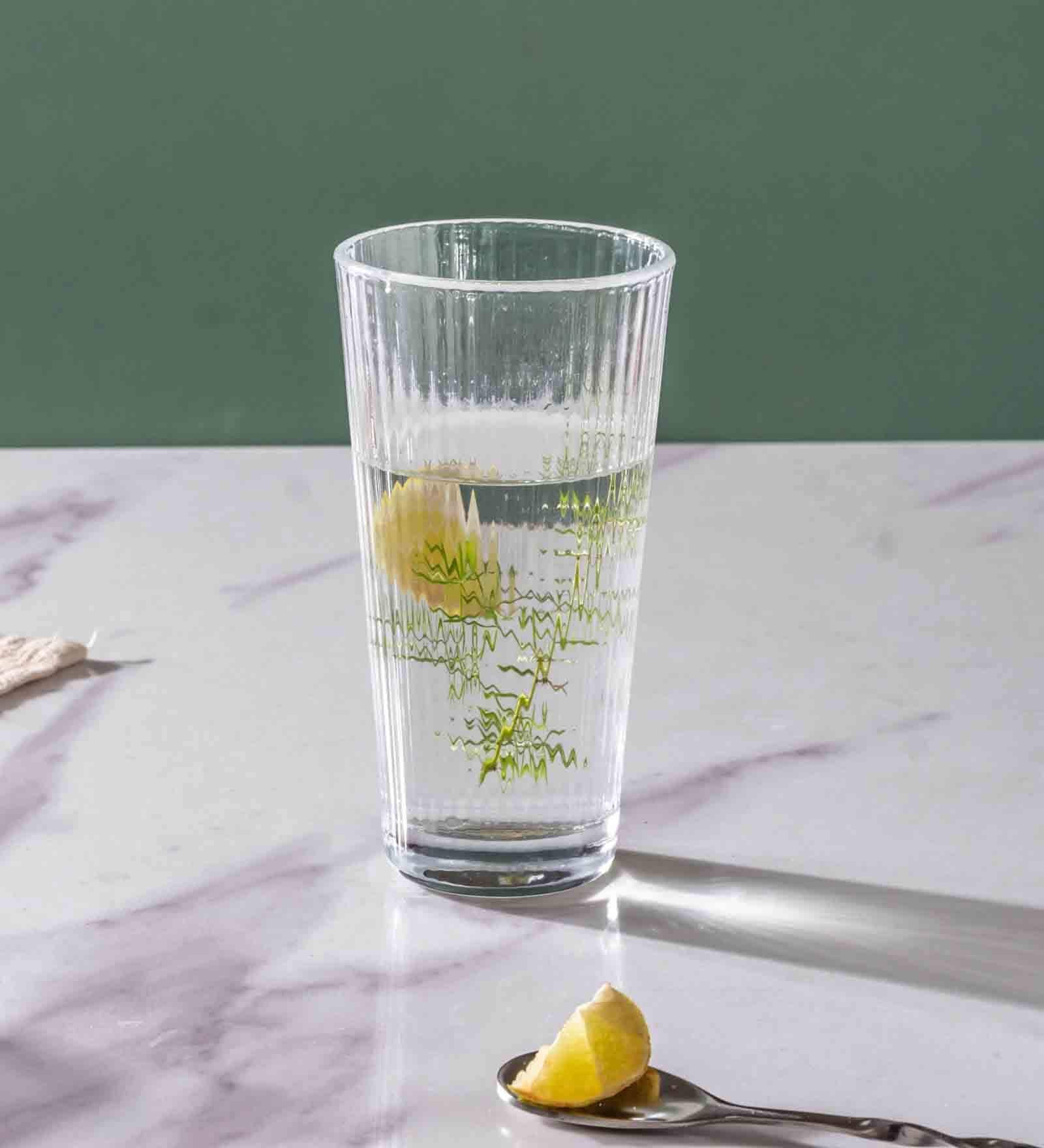 L ong Striped 300ml (Set of 2) Cocktail Glass