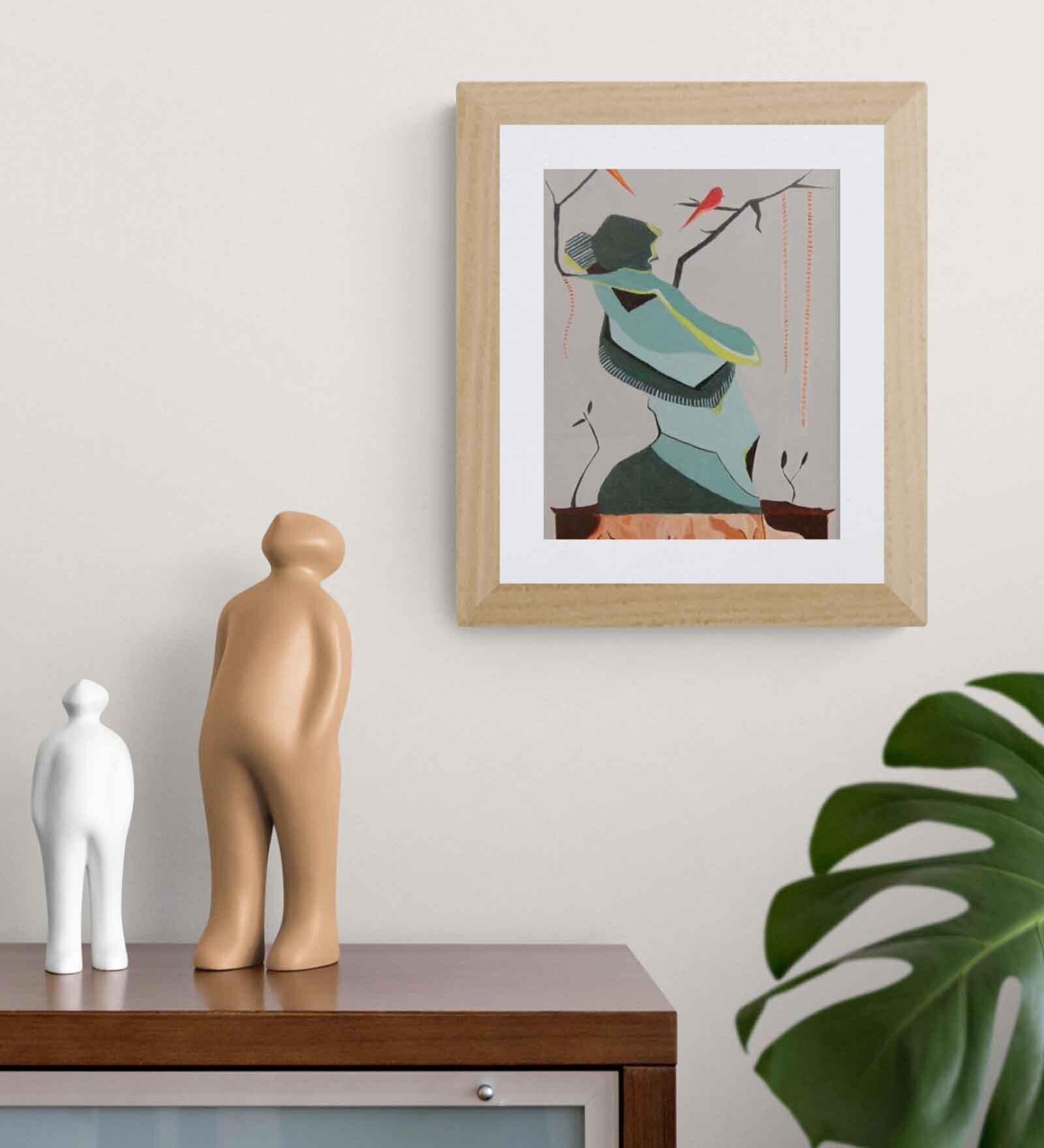 Longing Handmade Acrylic Painting Unframed