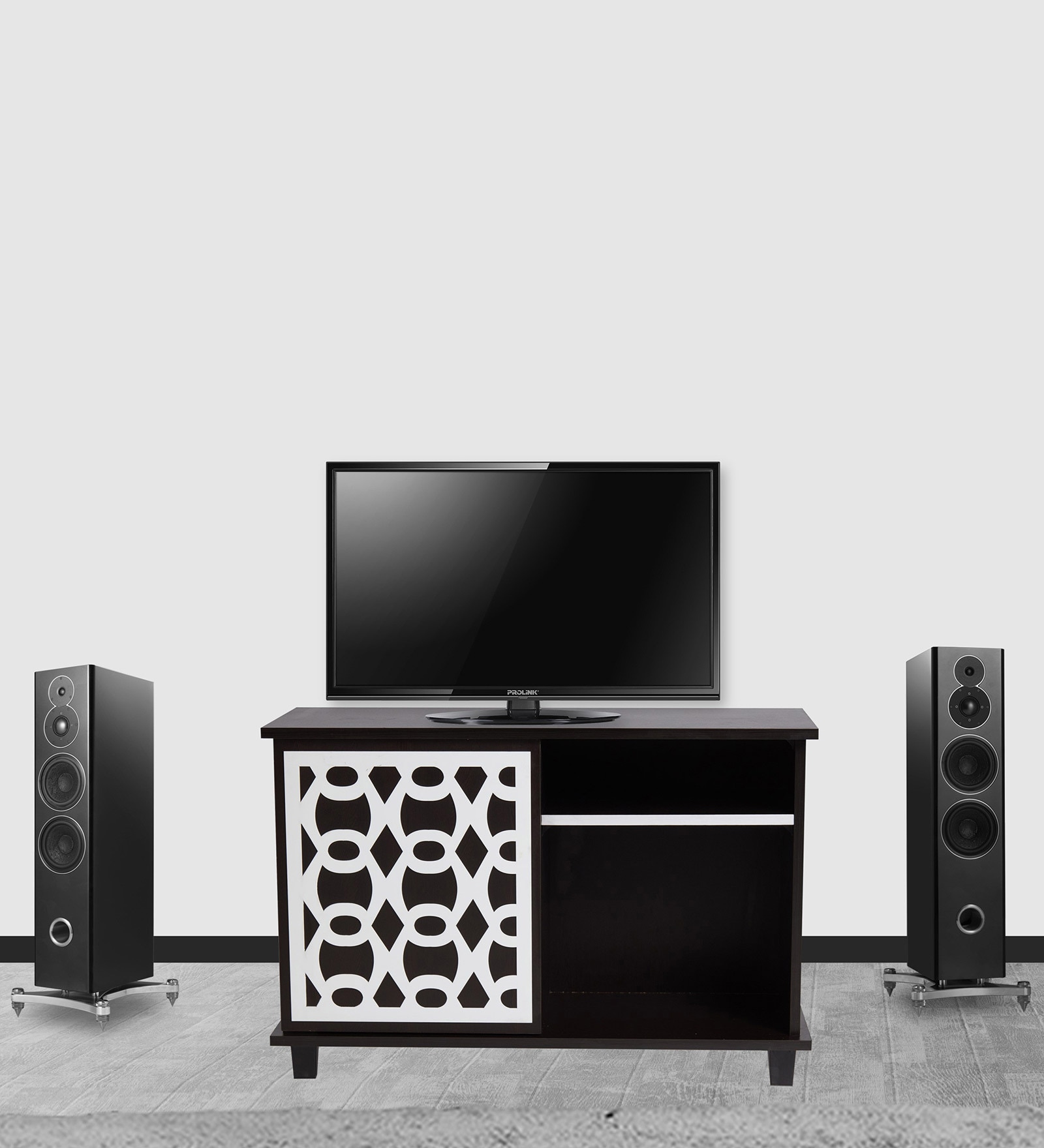 Look Out TV Console In Wenge Finish