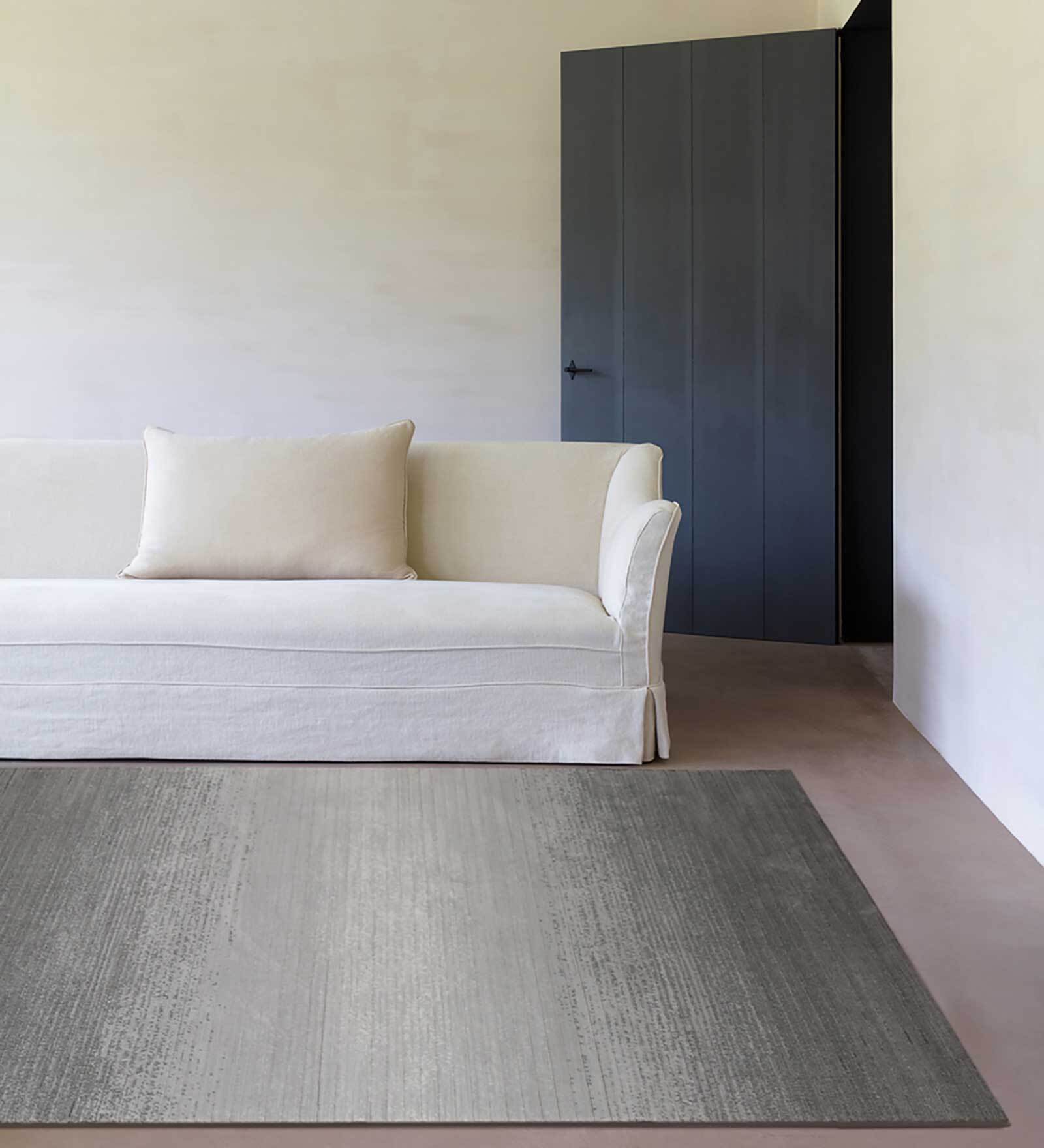 Buy Lorain Grey Polypropylene Washedout 6 x 4 Feet Machine Made Carpet