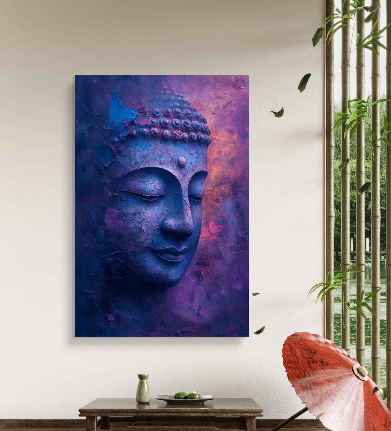 Buy Lord Buddha 16inx20in Gallery Wrap Canvas Painting for Living Room ...
