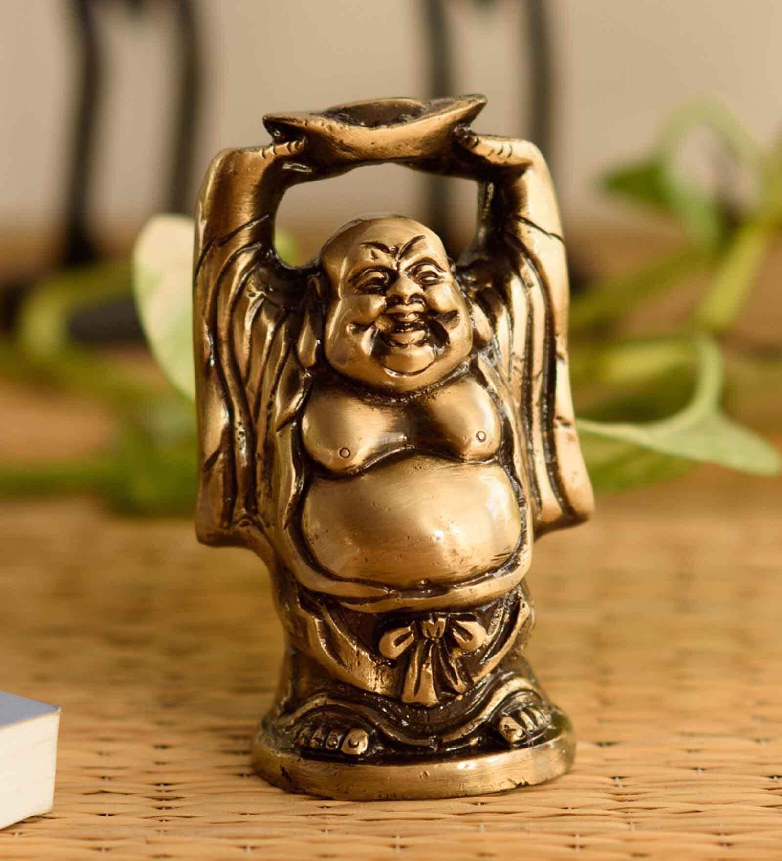 Lord Buddha Brown Brass Idol