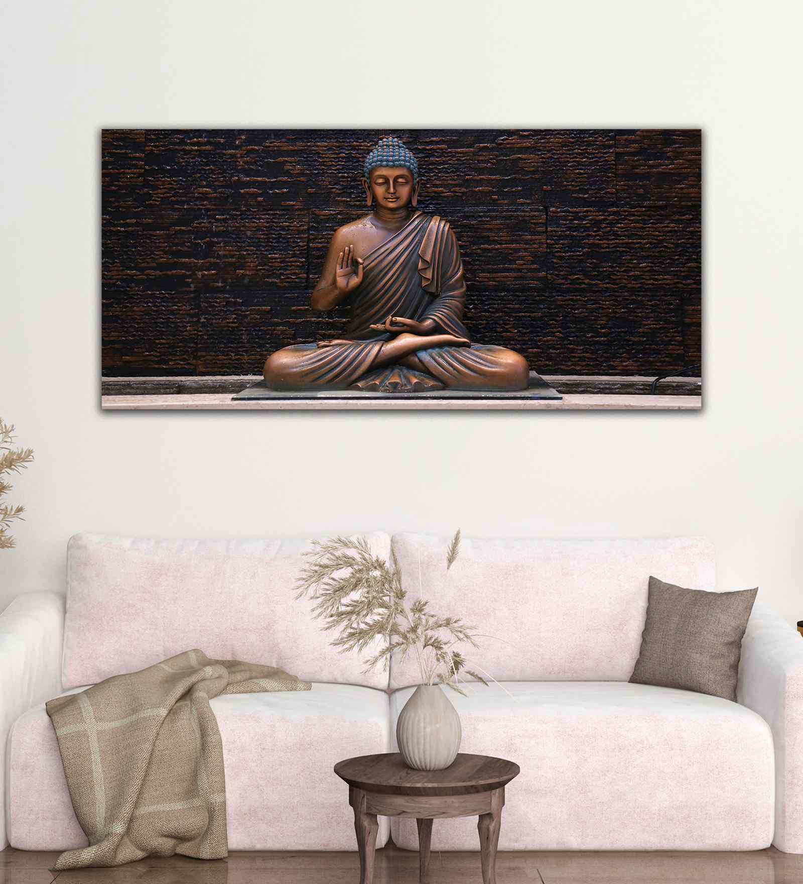Lord Buddha Meditating Canvas Wall Painting