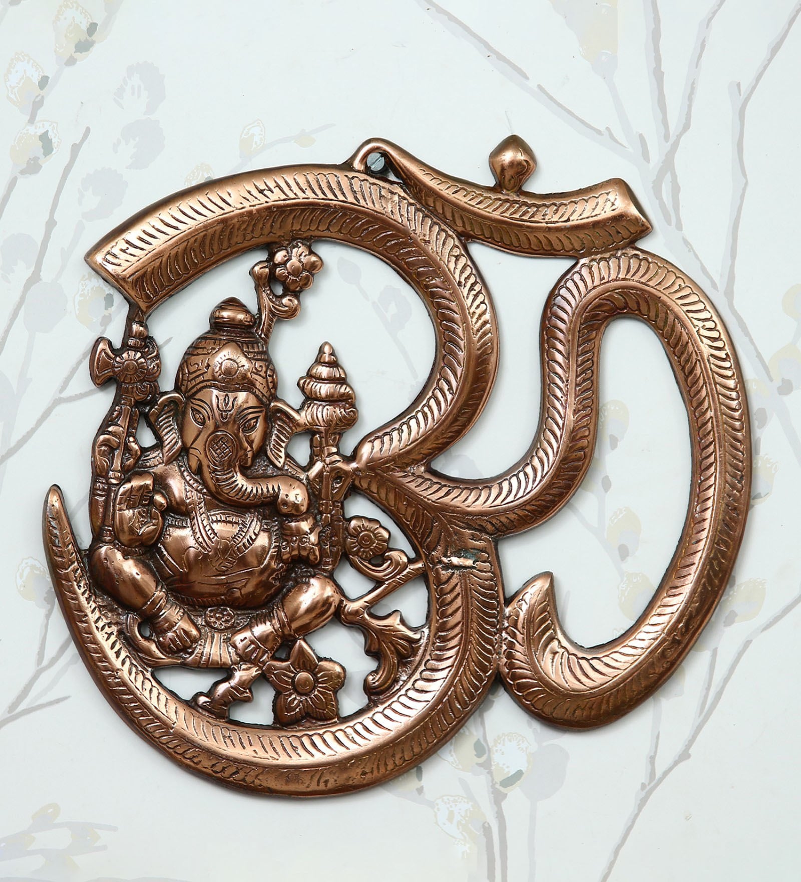 Lord Ganesha Copper Metal Idol