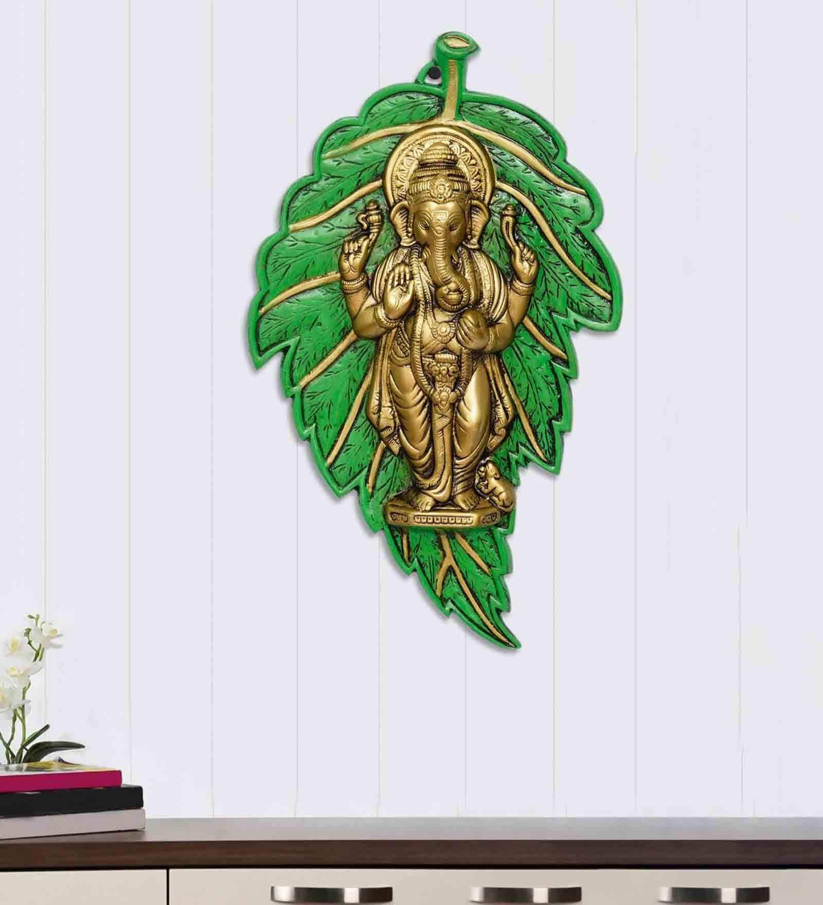 Lord Ganesha Gold Metal Idol