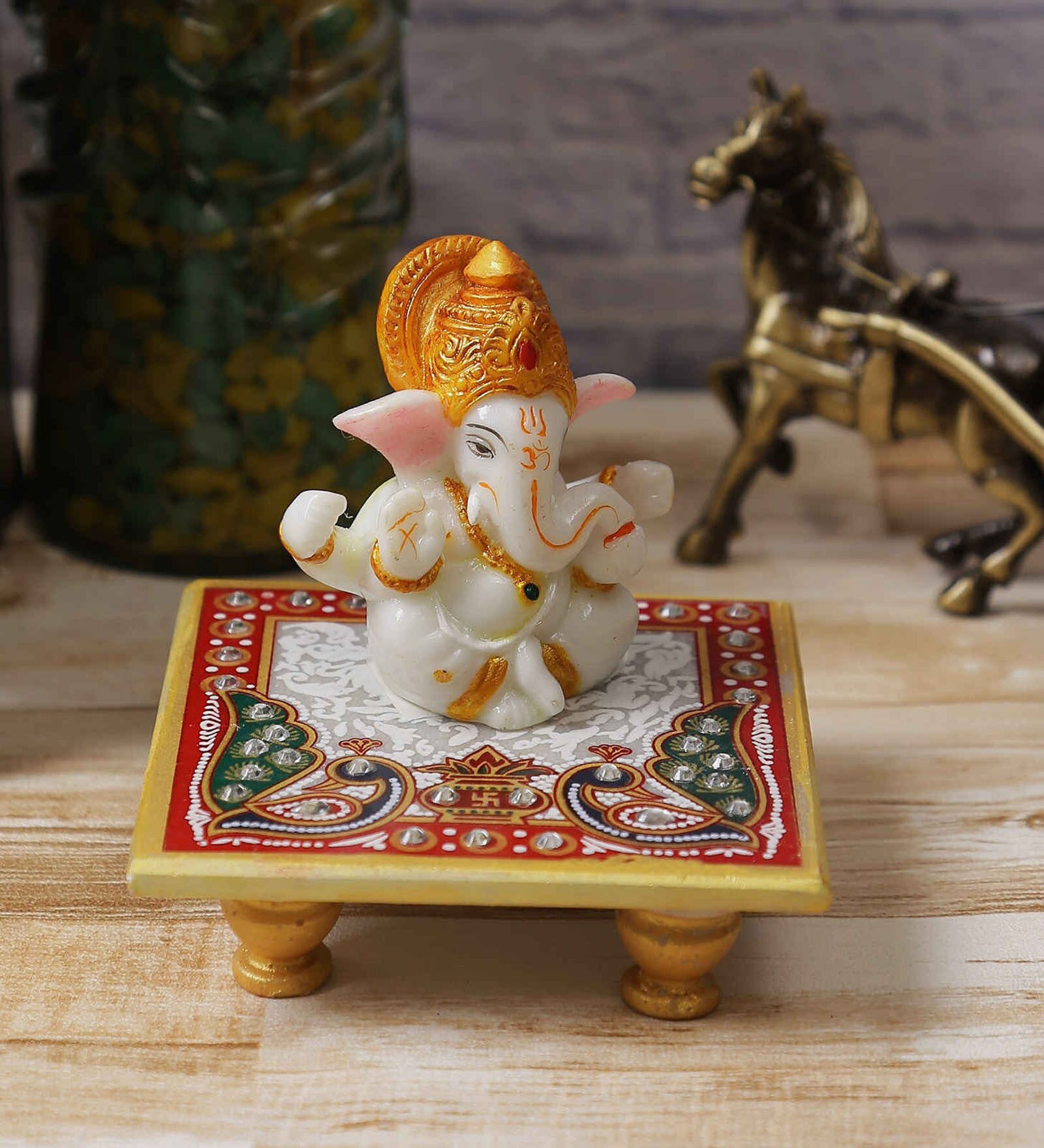 Buy Lord Ganesha White Marble Idol At 32 OFF By ECraftIndia Pepperfry