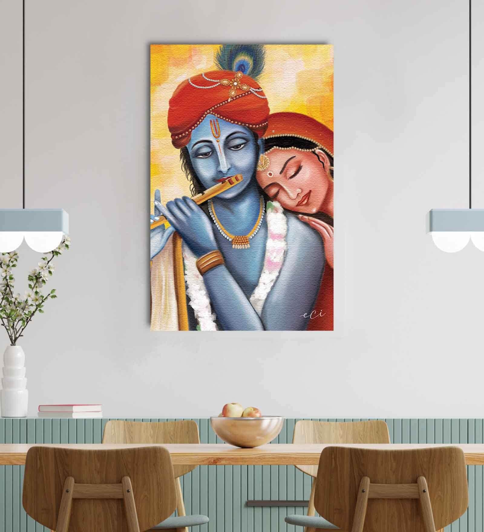 Lord Radha Krishna Canvas Printed Art Prints