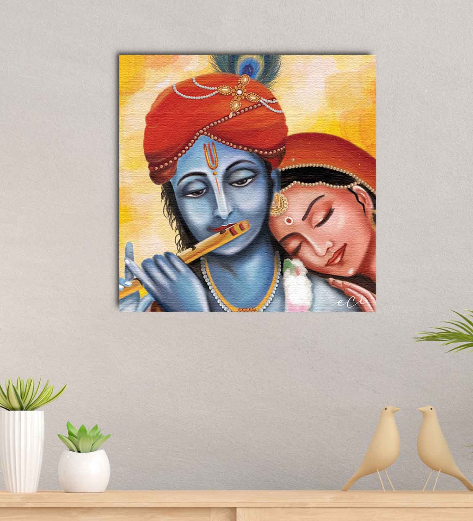 Lord Radha Krishna Canvas Printed Art Prints