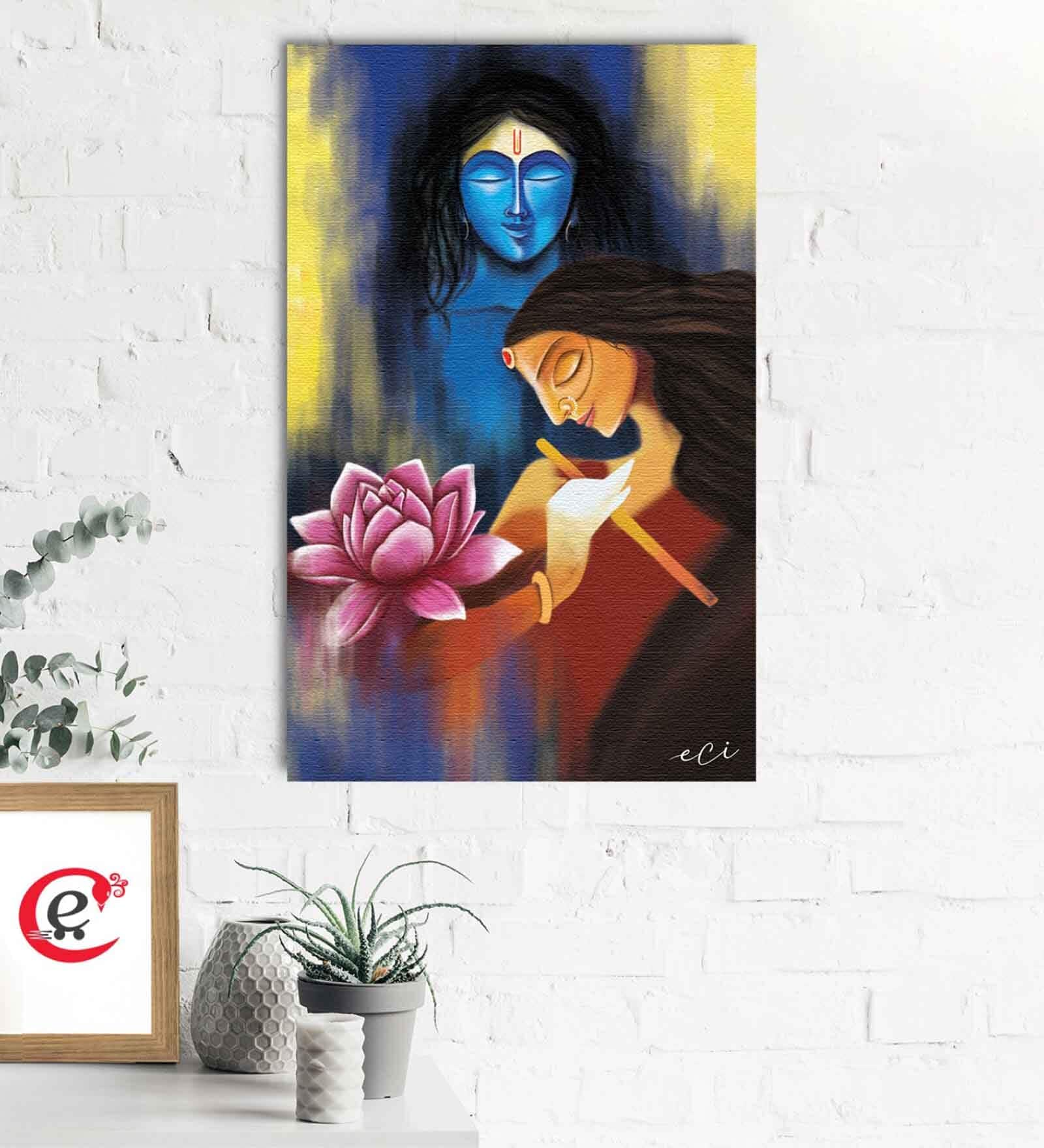 Lord Radha Krishna Religious Canvas Printed Art Prints
