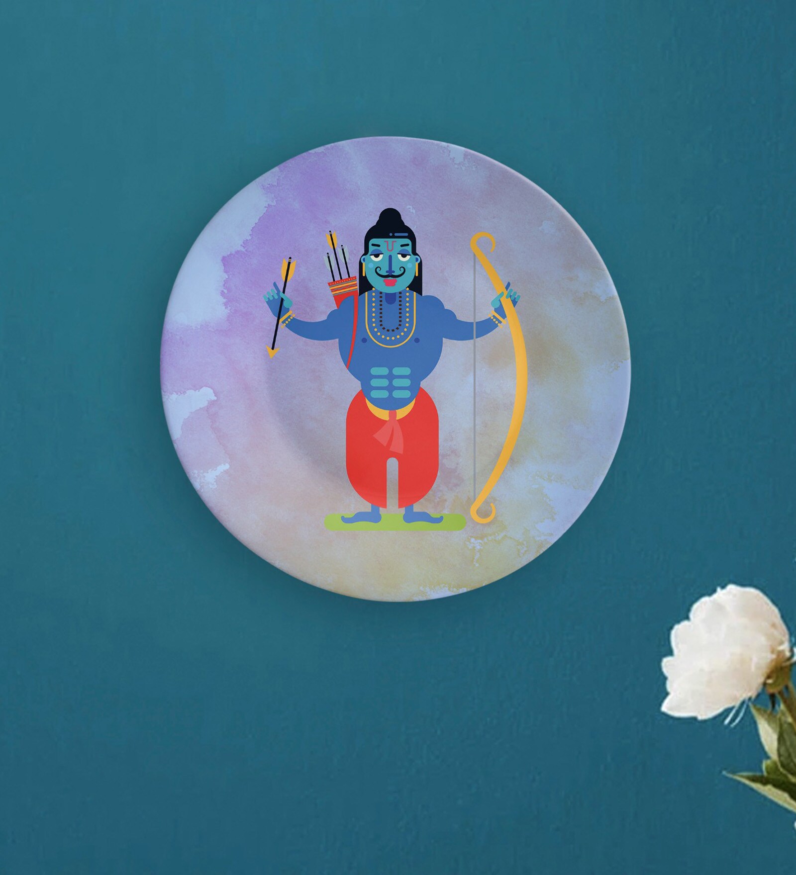 Lord Rama Decorative Wall Plate