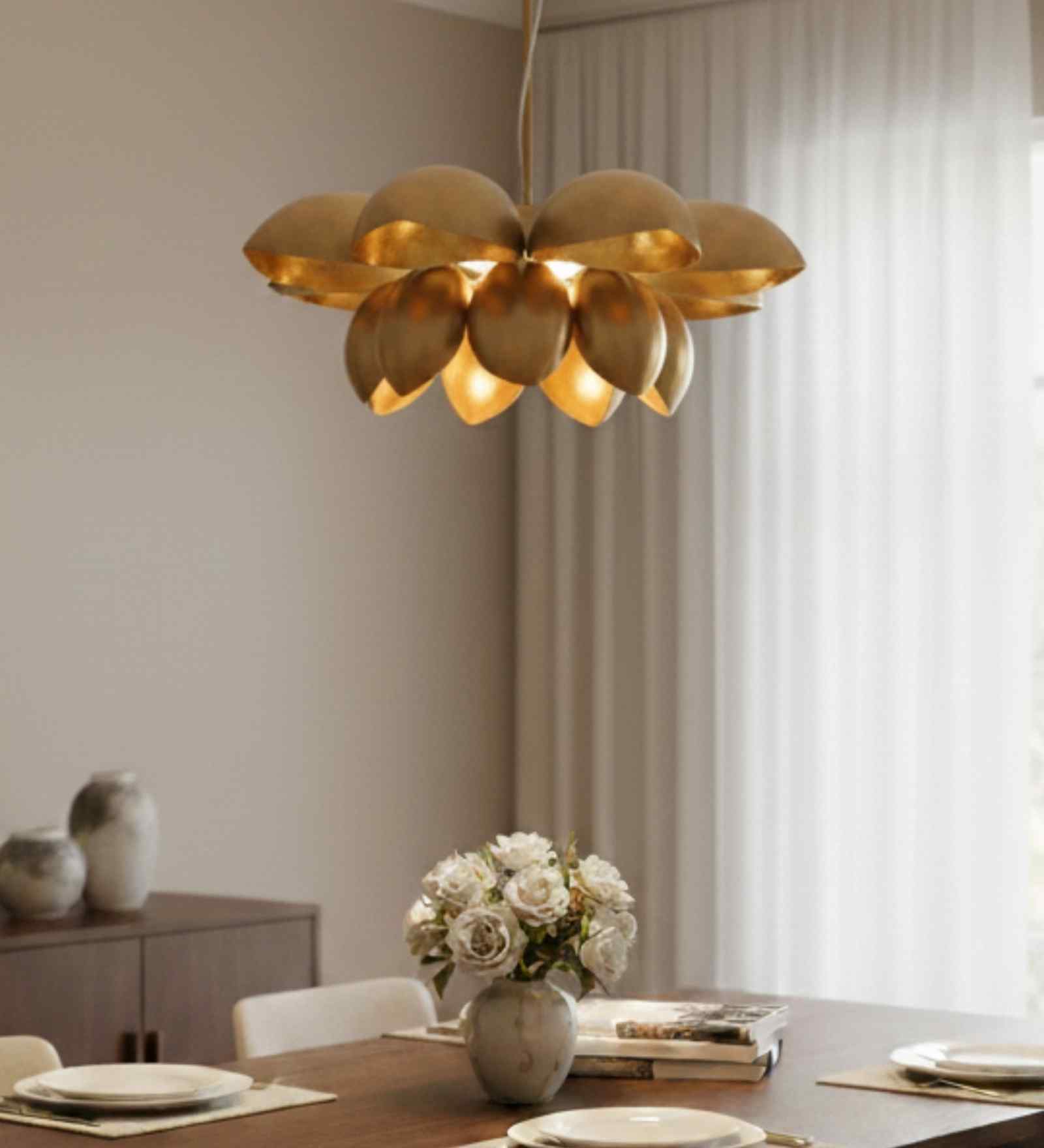 Lotus Design Hanging Light