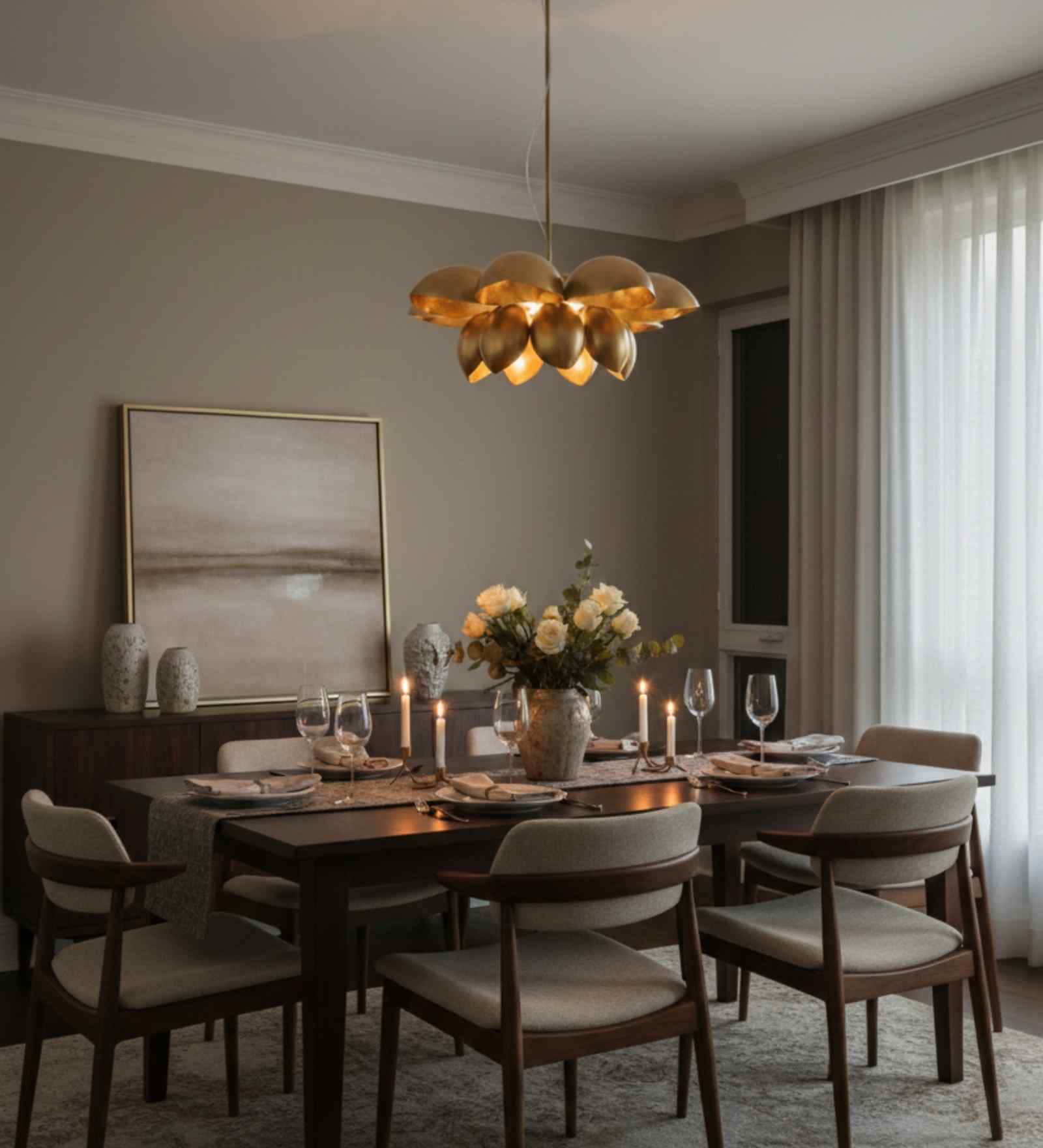 Lotus Design Hanging Light