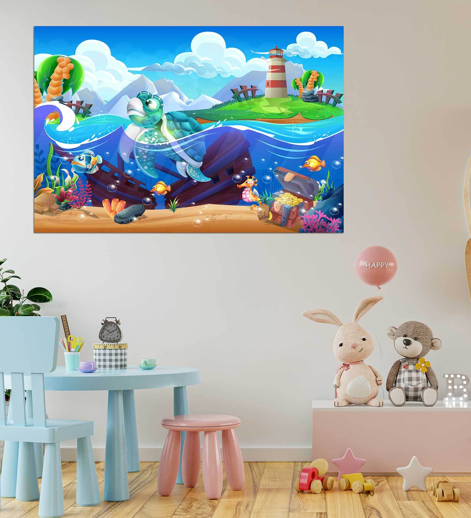 Lotus Temple Self Adhesive Wall Poster for Home Decor(Vinyl, 24 x 36 Inch)
