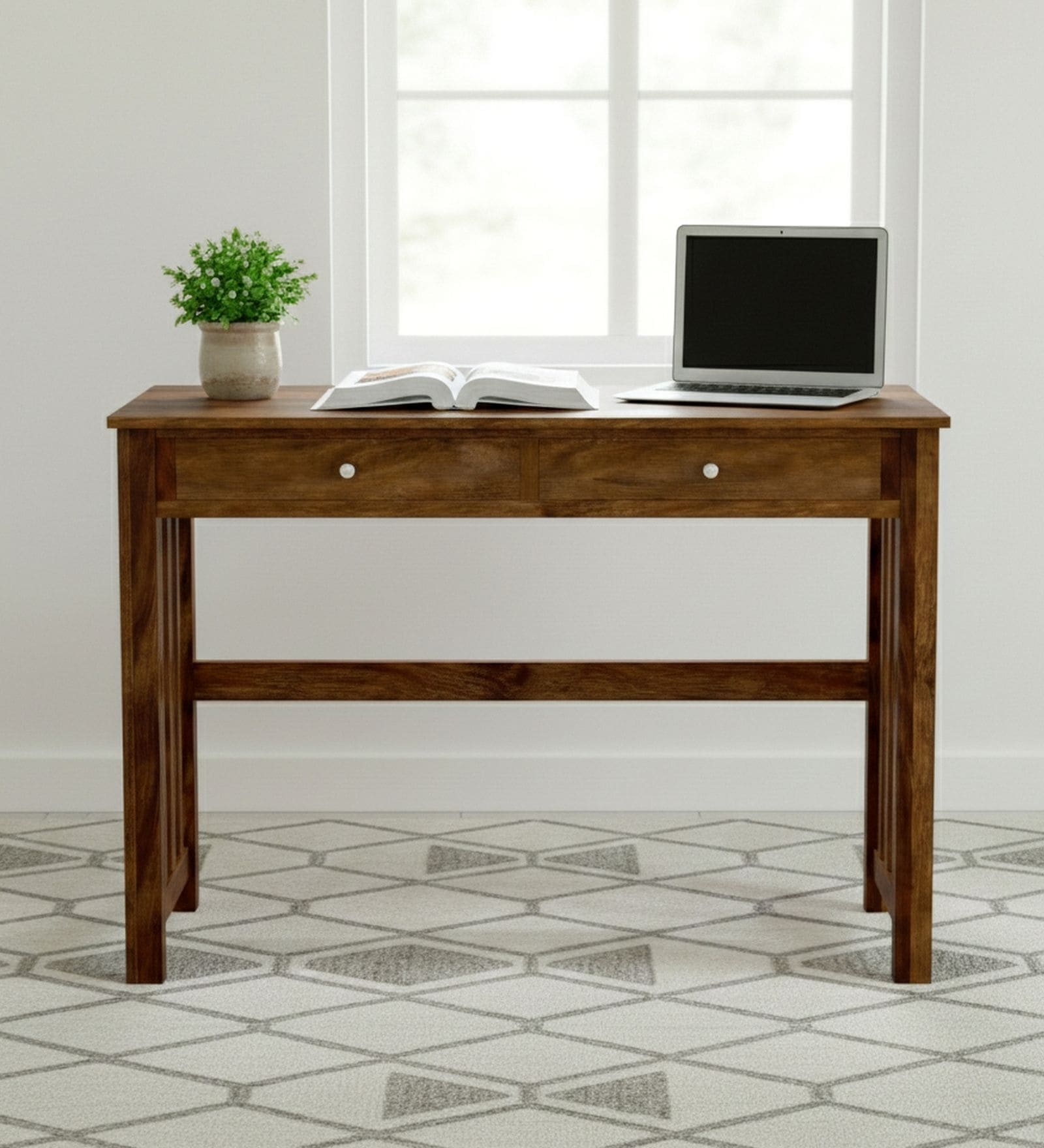 Louisville Writing Table In Provisional Teak Finish