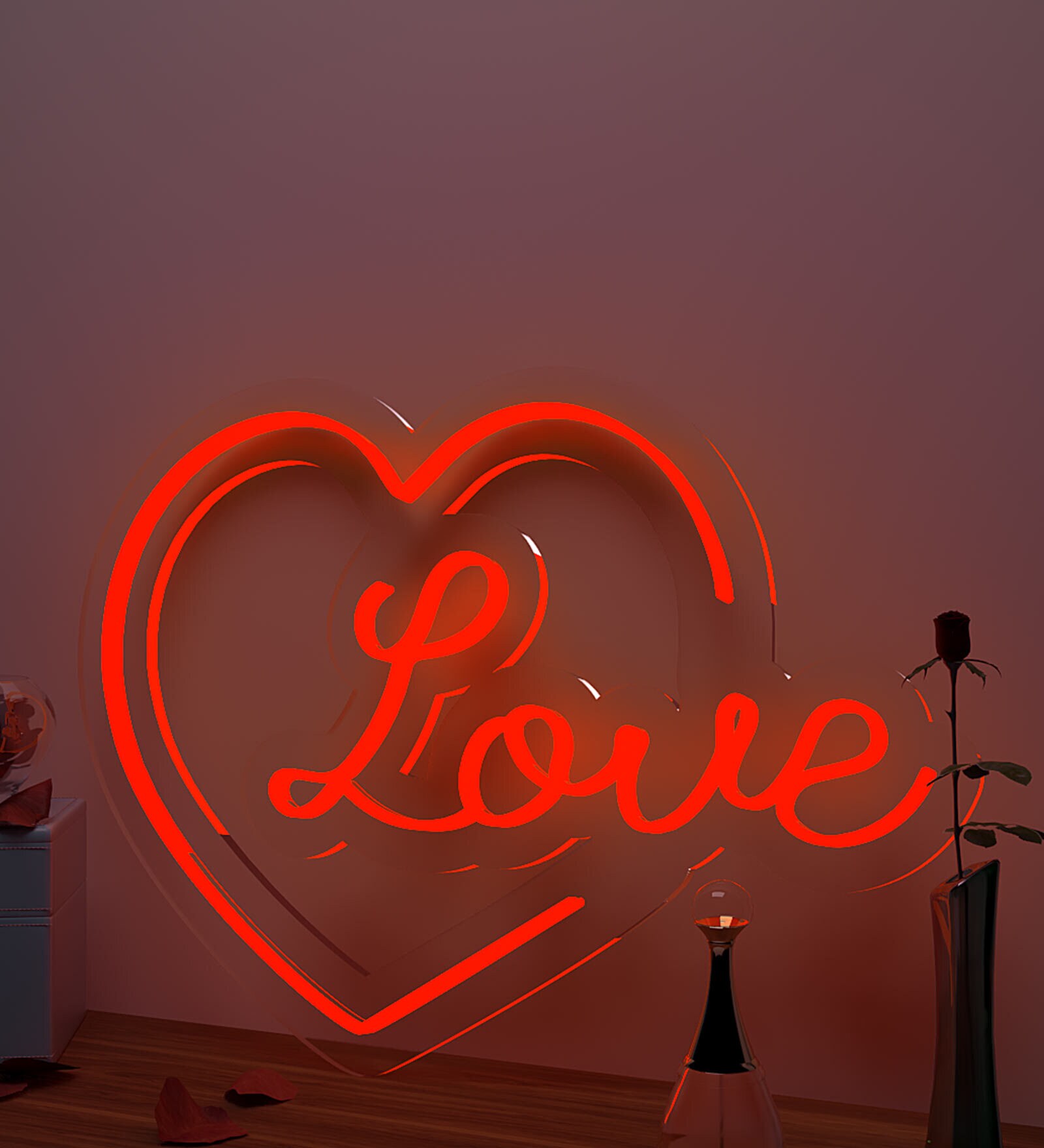 Love Heart Neon Light (Available in Multiple Colors)