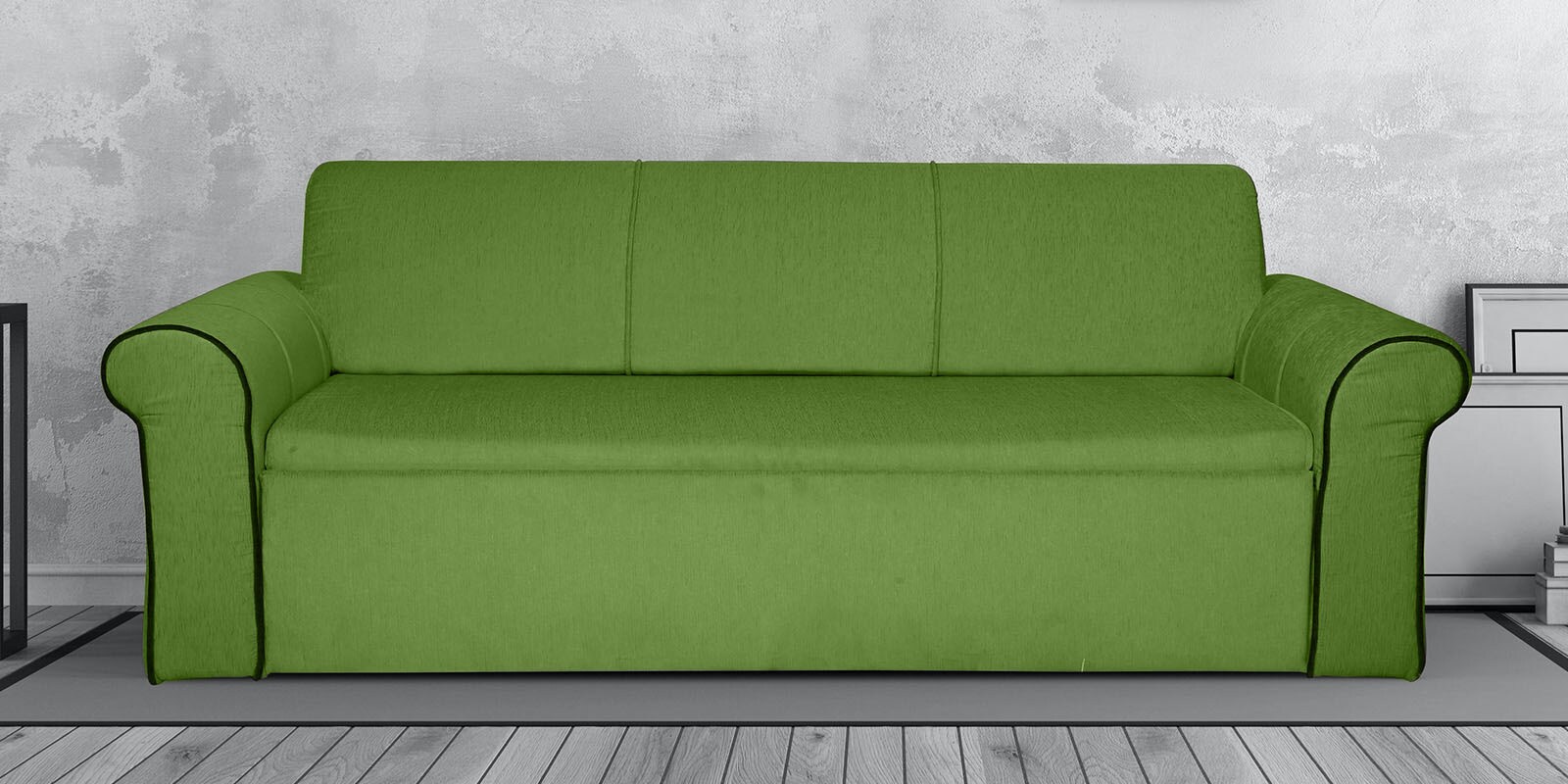 Buy Loribbo Sofa Cum Bed With Storage In Green Colour By Vittoria Online Convertible Fabric Sofa Cum Beds Sofa Cum Beds Furniture Pepperfry Product