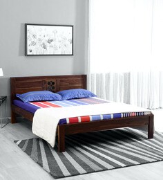 Queen Size Bed Upto 50 Off Buy Queen Beds With Storage Online Best Prices Pepperfry