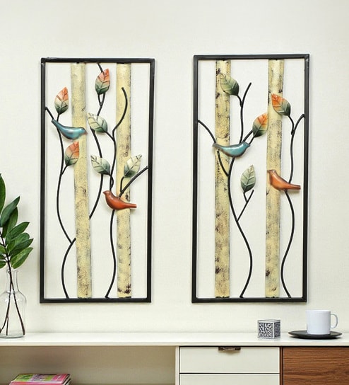 Lois Birds Metal Wall Art Set Of 2