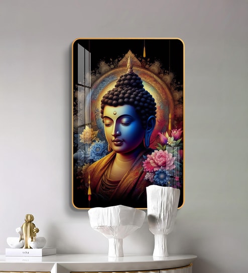 Lord Buddha MDF Wood Acrylic Wall Art