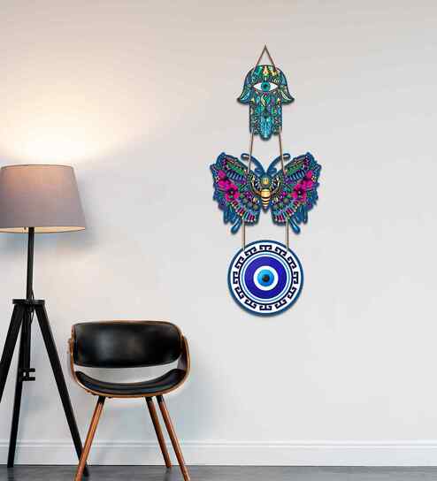 Evil Eye Butterfly Wall Hanging