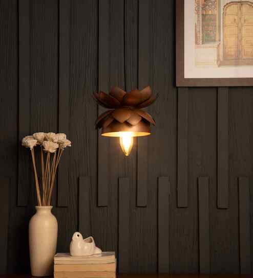 Lotus Copper Pendant Light