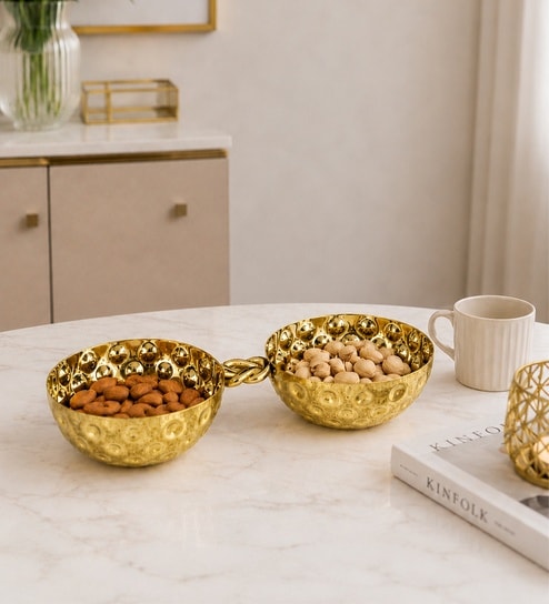 Gold Love Knot Nut Bowl