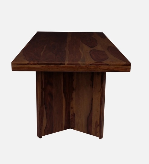 Loyace Sheesham Wood Dining Table in Walnut Finish