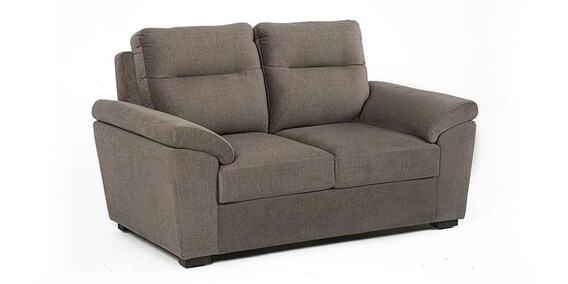 Buy Lounger Fabric 2 Seater Sofa in Brown Colour by Wakefit Online ...