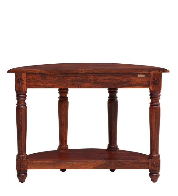 Buy Louis Solid Wood Console Table in Honey Oak Finish Amberville By