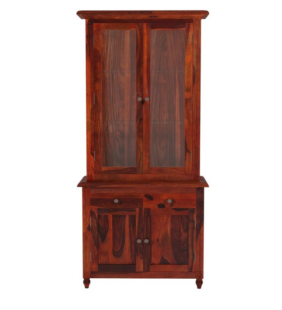 Buy Louis Solid Wood Hutch in Honey Oak Finish Amberville By