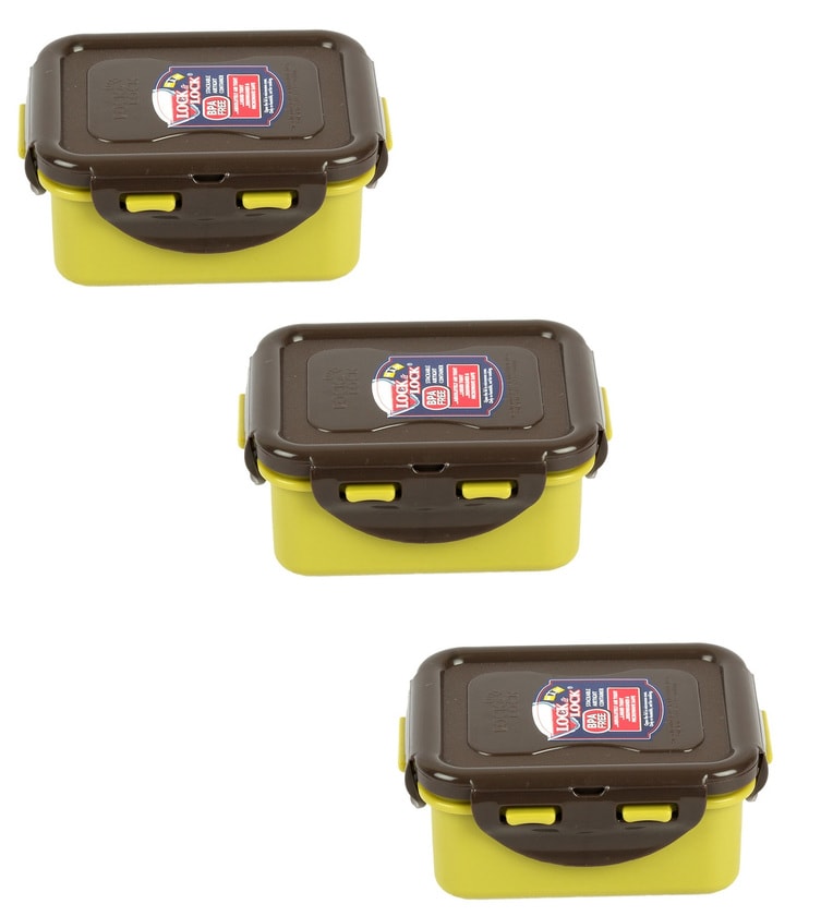 Buy Lock&Lock 180 Ml Storage Container-Set of 3 Online - Containers