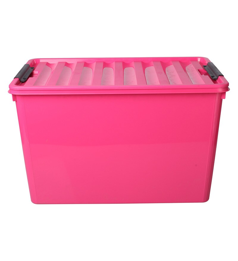 Buy Lock & Lock Inplus Storage Box (Pink) 60L Online Plastic Storage