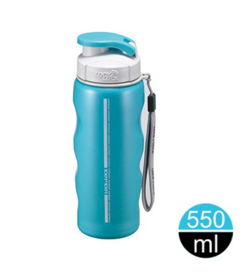 Buy Lock & Lock Stainless Water Bottle 550ml Mint Blue Online