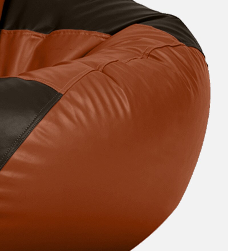 Buy Lovesack XXL Bean Bag with Beans in Brown and Tan Colour by Online Bean Bags with