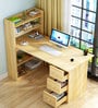 Loa Hutch Desk in Beige Finish