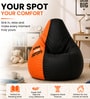 Loaf 3XL 'Apna Time Aayega' Printed Filled Bean Bag