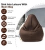 Loaf 3XL 'Change is Scary' Printed Filled Bean Bag with Footrest & Cushion