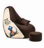Loaf 3XL 'Change is Scary' Printed Filled Bean Bag with Footrest & Cushion