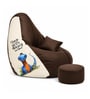 Loaf 3XL 'Change is Scary' Printed Filled Bean Bag with Footrest & Cushion
