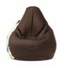 Loaf 3XL 'Change is Scary' Printed Filled Bean Bag with Footrest & Cushion
