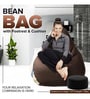 Loaf 3XL 'Change is Scary' Printed Filled Bean Bag with Footrest & Cushion