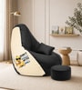 Loaf 3XL 'Duck with me' Printed Filled Bean Bag with Footrest & Cushion