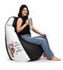Loaf 3XL 'No Hurry No Worry' Printed Filled Bean Bag with Footrest & Cushion