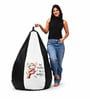 Loaf 3XL 'No Hurry No Worry' Printed Filled Bean Bag with Footrest & Cushion