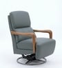 Vicerey Motorized Leather Recliner In Grey Colour