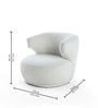 Loca Boucle Chair In White Colour