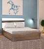 Lodgy King Size Bed with Storage in Brown Colour