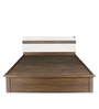 Lodgy Queen Size Bed with Storage in Brown Colour